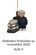 Meraviglioso Poliziotto su Motoslitta 2025  Della Thun Nuovo