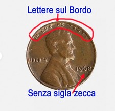 One cent 1968 U.S.A - Lettere