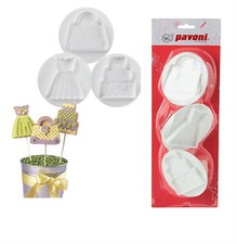 Stadter : Fashion : set 3 stampi ad espulsione per fondente-pasta di zucchero
