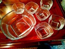 CRISTAL de SEVRES - SERVIZIO MACEDONIA 7 PEZZI CRISTALLO - NUOVO