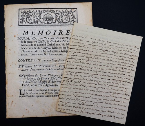 Duc caylus lettre - le, de