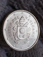 Moneta da 50 cent Vaticano 2020 Tiratura di soli 1.816.540 pezzi circolanti
