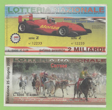 BIGLIETTO LOTTERIA MONZA ANNO