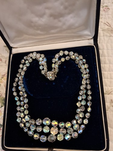 Collana tre fili cristallo