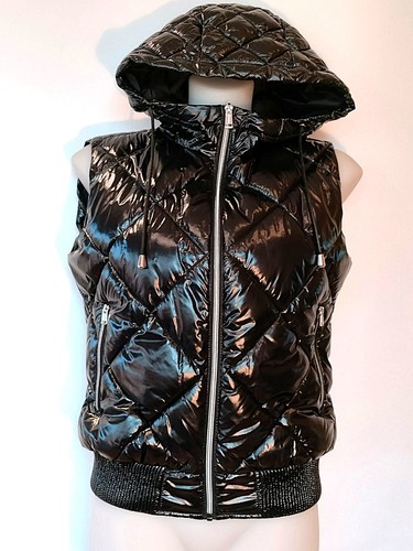 Guess gilet nero - gilet, trapuntato