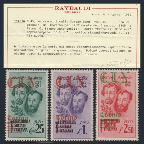 1945 cln torino fratelli - cln,