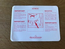 Lettera JAEGER LECOULTRE ATMOS