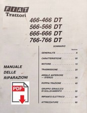 FIATAGRI 466 566 666 766 DT Manuale officina istruzioni per riparazioni trattore