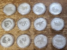 Australia 50 Cent Lunar II (Selezionare Tra 2008 - 2019) 1/2 OZ Argento