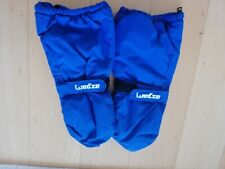 guanti da sci bambino con imbottitura e cerniera, modello moffola