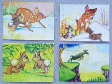 4 FIGURINE BAMBI DI WALT