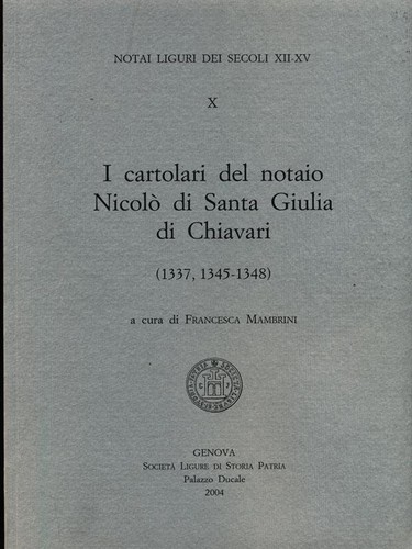 Cartolai del notaio nicolo - i,