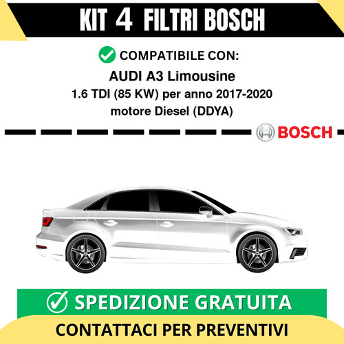 Kit bosch filtri tagliando - bosch,