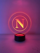Napoli calcio led logo Lampada