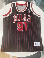 Nba Chicago Bulls Rodman jersey Champion canotta vest trikot jordan pippen kukoc