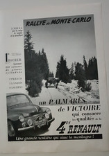Publicité de presse RENAULT 4
