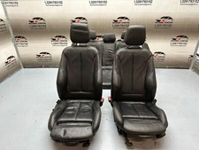 ⏹️ SET SEDILI IN PELLE NERA CUCITURA ROSSA BMW F20 2012 M SPORT BERLINA 8G