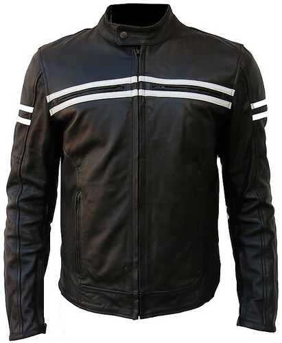 Giubbotto moto pelle uomo - giubbotto,