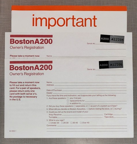 Boston acoustics a200 carte - boston,