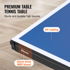 Tavolo Da Ping Pong Pieghevole Tavolo Da Gioco Indoor 2740X1525X760Mm