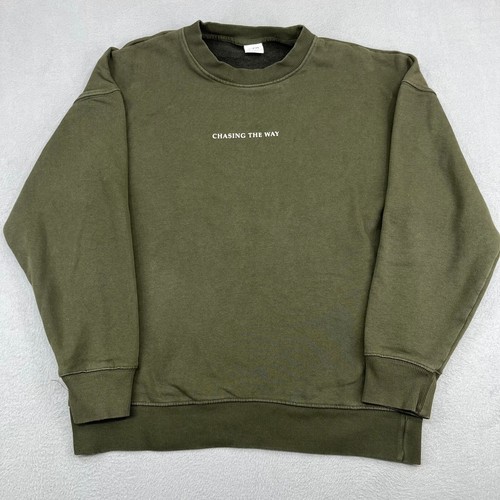 Felpa zara uomo verde oliva - zara,