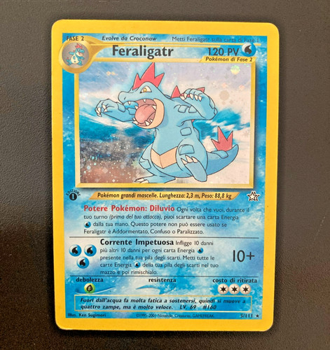Pokemon card feraligatr holo - card,