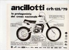advertising Pubblicità-MOTO ANCILLOTTI CRH 125 1979-MOTOITALIANE MOTOCROSS EPOCA