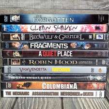 10 DVD Thriller/Action Lot: Most Sealed EUC Phycological Creature Dystopian