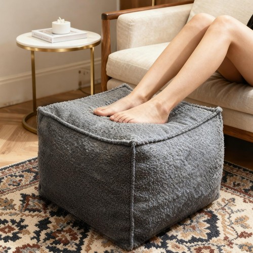 Square boucle floor - boucle,