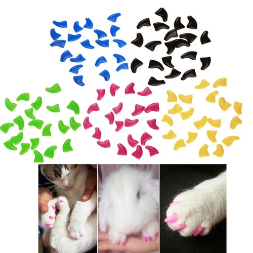 100pz tappi unghie gatto - tappi,