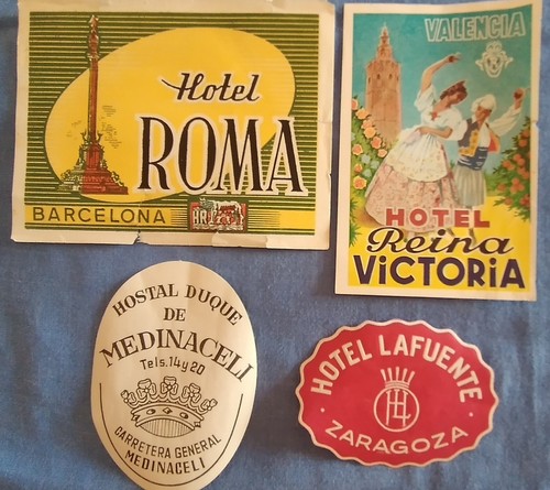 Rare etichette viaggio tra - da,