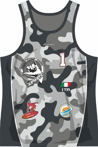 Canotta camouflage beach - canotta,