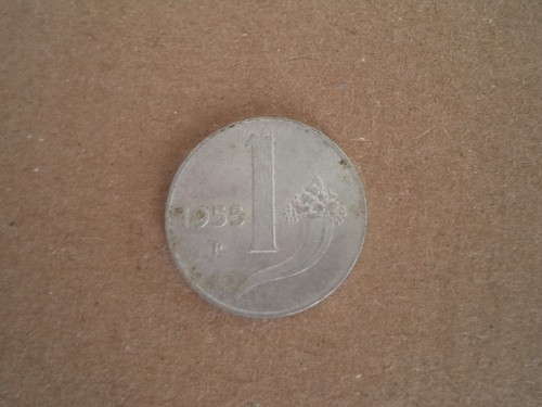 Moneta una lira cornucopia - moneta, 1