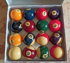 ARAMITH - Set da 16 Bilie / Boccette Biliardo Diam. mm 50 - 2 kg - Vintage 2006