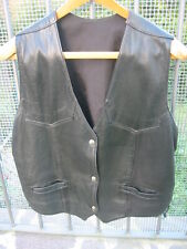 Gilet custom pelle modello bikers vera pelle colore nero taglia xl AFFARE!