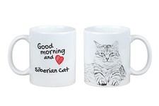 Siberiano tazza con gatto