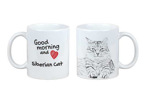 Siberiano tazza con gatto