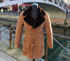 Cappotto pelle doppiopetto