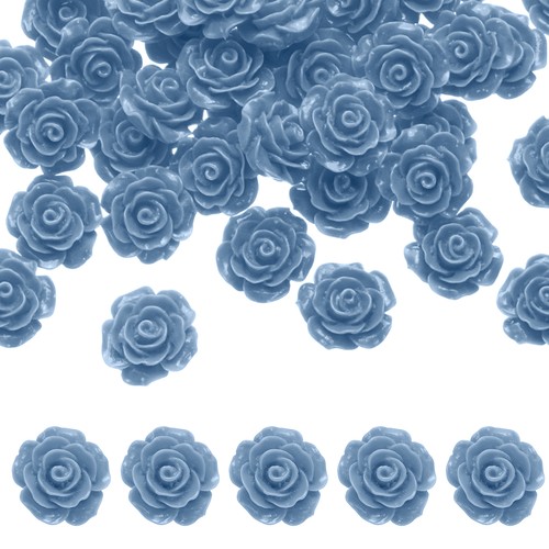 50pcs perline resina - perline, blu