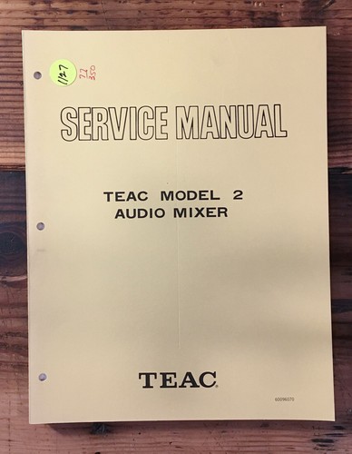 Manuale servizio mixer - di,