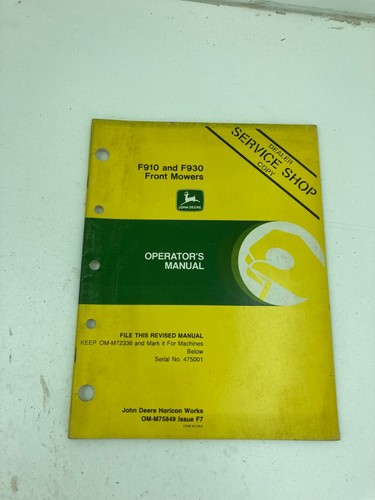 John deere f910 - e, f930