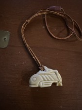 Ciondolo balena mistica ceramica Free Willy 2 vintage 1995 con cordino collana originale