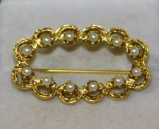 Vintage Perle Finte Color Oro