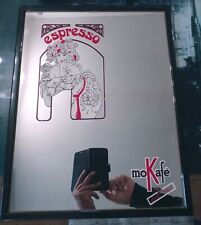 QUADRO SPECCHIO VINTAGE ESPRESSO MOKAFE' ALBA