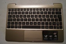 PALMREST CON TASTIERA UK & TOUCHPAD PER 10.1" ASUS TRANSFORMER PRIME TF201 ARGENTO
