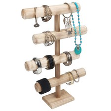 Belle Vous Espositori Collane Legno a 4 Livelli - 48 cm di altezza - Porta