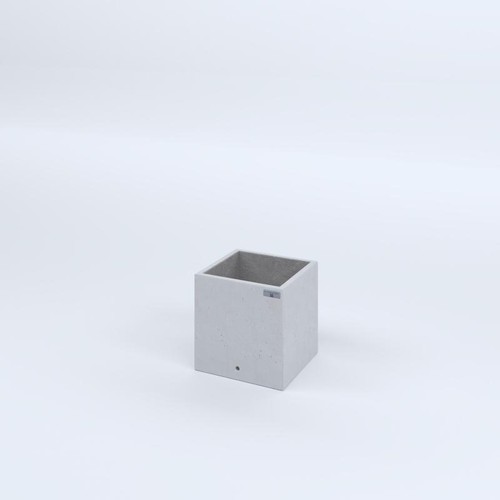 Fioriere cemento lisce cubo - fioriere, in
