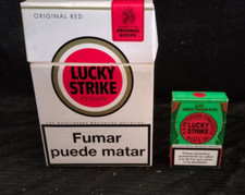 Lucky Strike Box Scatola Contenitore + pacchetto sigarette vuoti x Collezionisti
