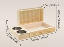 PORTA FIENO E Lettiera per Conigli e Piccoli ANIMALI In Legno