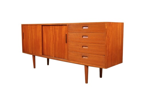 Danish modern teak credenza - danish,